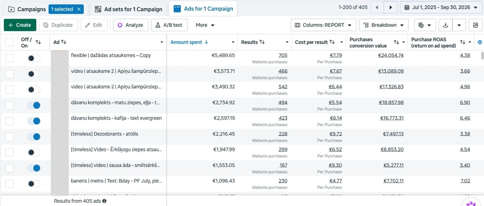 Core media eko e-veikals case study Best Meta Ads